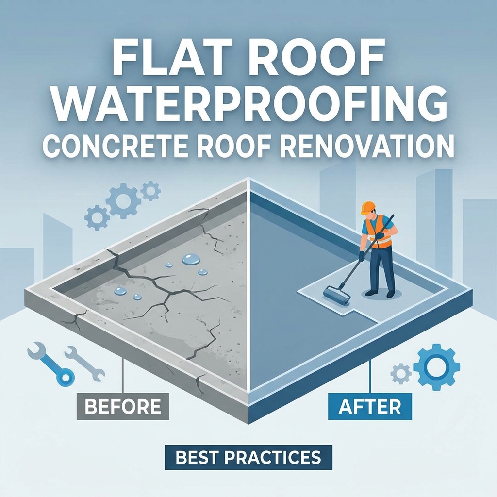 Meilleures pratiques pour la rénovation des toits en béton et l’imperméabilisation des toits plats
