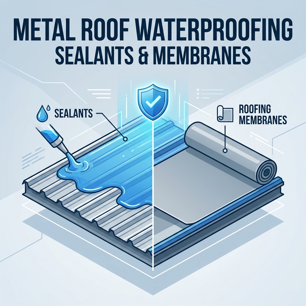Meilleurs produits d'étanchéité et membranes de toiture pour les systèmes d'étanchéité de toiture métallique