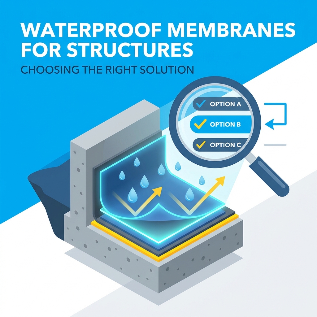 Meilleures membranes imperméables pour les structures : choisir la bonne solution pour l’imperméabilisation du béton