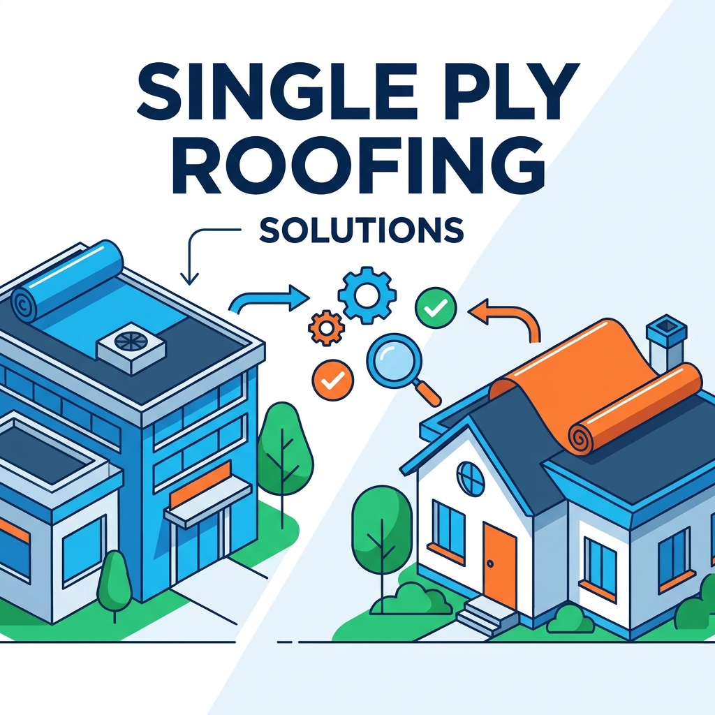Meilleures solutions de toiture monocouche pour les toits plats commerciaux et résidentiels