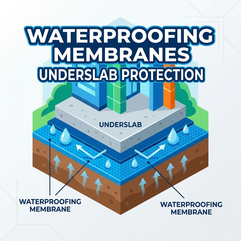 Comment les membranes d’étanchéité des fondations assurent une protection efficace contre l’eau pour les sous-dalles